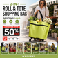 🛍️2-in-1 Foldable Shopping Cart – Carry More, Roll Easier