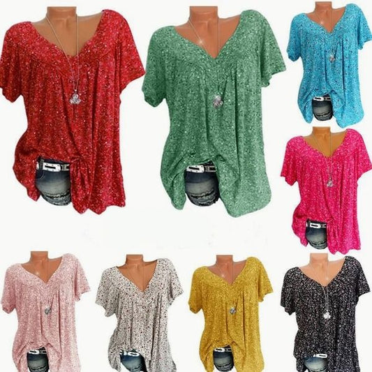 Summer fashion print short sleeve