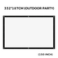 🥳2026 HOT SALE 50% OFF!✨ High Definition Projection Screen -Diagonal with Matte White Surface for Crystal Clear Home Cinema Experience 🎬🌟