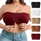 🔥Plus Size Strapless Front Buckle Breathable Bra