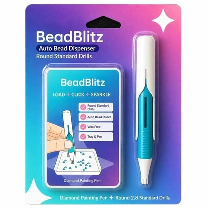 🔥Last Day 60% OFF 💎 Automatic Diamond DIY Painting Bead dispenser | Wax-Free Round Drill Pen for Faster, Easier Crafting ✨