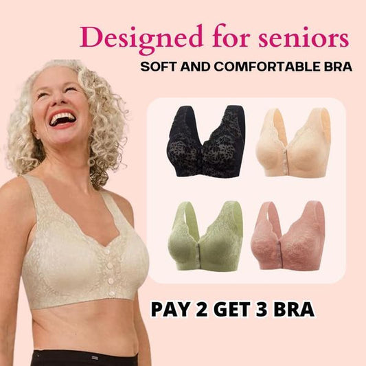 👙Seamless bra with hanging front closure for women