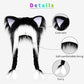⚡ Flash Sale 50%OFF – Fluffy Cat Ear Hat | Halloween & Christmas Cozy Plush Headwear