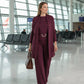 💞Hot Sale💞Elegant 3-piece Set Including Long Cardigan, Top and Pants