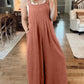 🔥BUY 2 GET 10% OFF💝Women's Sleeveless Wide Leg Jumpsuit with Pockets