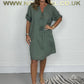 Summer Sale 49% OFF💃2025 New Plus Size Button-up Tunic Dress