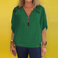 🔥Summer Hot Sale-49% Off🩷Women's Chiffon Zip-up Neck Casual Top