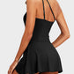 ⛱️Last Day Sale 49% OFF🔥Women One Piece Swim Dress One Shoulder Swimsuit With Skirt
