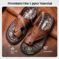 📢Last Day Promotion 70% Off!⏰Men's Breathable Soft Leather Outdoor Sandals With Latex footpads