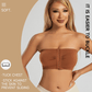 🔥Plus Size Strapless Front Buckle Breathable Bra