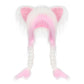 ⚡ Flash Sale 50%OFF – Fluffy Cat Ear Hat | Halloween & Christmas Cozy Plush Headwear