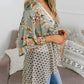 🌸Spring Sale 49% OFF🌸Women's Floral Kimono Ruffle Sleeve Tie Cardigans Flowy Boho Loose Cover Ups