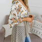 🌸Spring Sale 49% OFF🌸Women's Floral Kimono Ruffle Sleeve Tie Cardigans Flowy Boho Loose Cover Ups