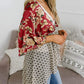 🌸Spring Sale 49% OFF🌸Women's Floral Kimono Ruffle Sleeve Tie Cardigans Flowy Boho Loose Cover Ups