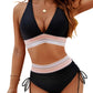 ⏰Last Day Promotion 60% OFF -⏳2026 High Waisted Tummy Control Color Block Bikini Sets