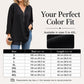 🌺50% OFF FLASH SALE! ✨Double-Layer V-neck Zipper 3/4 Sleeves Soft Tops