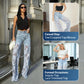 🌸Summer Special Offer 50% Off🌸High Waisted Lace Splicing Jeans