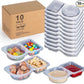 💥BUY 5 GET 5 FREE💥🥐Double Compartment Snack Containers With Lids