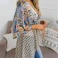 🌸Spring Sale 49% OFF🌸Women's Floral Kimono Ruffle Sleeve Tie Cardigans Flowy Boho Loose Cover Ups