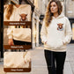 🐮Winter Hot Sale 50% OFF!!🎁Cute Highland Cow Cozy Fleece-Lined Hooded Sweatshirt