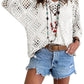🥰Summer Sale-55% OFF💛Women's Bohemian-Inspired V-Neck Crochet Top