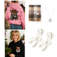 🐮Winter Hot Sale 50% OFF!!🎁Cute Highland Cow Cozy Fleece-Lined Hooded Sweatshirt