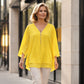 🌺50% OFF FLASH SALE! ✨Double-Layer V-neck Zipper 3/4 Sleeves Soft Tops