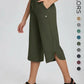 👖 Women's High Waisted Wide Leg Yoga Capris with Pockets –   Loose Comfy for Hiking, Gym, Travel & Outdoor Workout ☀️