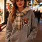 🐮Winter Hot Sale 50% OFF!!🎁Cute Highland Cow Cozy Fleece-Lined Hooded Sweatshirt