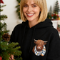 🐮Winter Hot Sale 50% OFF!!🎁Cute Highland Cow Cozy Fleece-Lined Hooded Sweatshirt