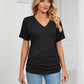 💕Hot Sale - 49% OFF🌷V-Neck Solid Color Loose Ladies Tops