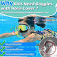 🔥Summer Cool Deal: £7.99!!🏆#1 Bestselling🏊‍♀️HD children's large frame waterproof and anti-fog swimming goggles