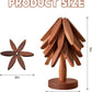 🔥Christmas Early Discount 49% Off✨Natural Tree Trivet Set - 4 Wooden Trivets & 1 Stand Like a Christmas Tree