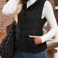Limited Time Sale🔥Womens Sleeveless Zip Up Outerwear Stand Collar Quilted Puffer Vest
