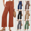 🌸Women's Casual High-Waisted Straight-Leg Cropped Pants