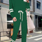 2026 Upgraded Women’s Long Sleeve Top & High Waist Pants 2-Piece Set