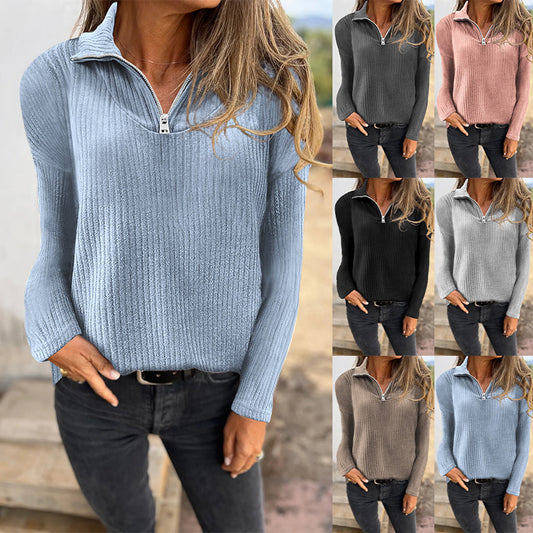 50% OFF❤️‍🔥Women’s Zip Long Sleeve Top