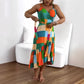 💖LAST DAY PROMOTION - 50%OFF💖Women's Casual Resort Print Gathered Tunic Dress