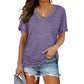 💕Hot Sale - 49% OFF🌷V-Neck Solid Color Loose Ladies Tops