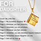 My Book Necklace for Daughter,Son or Lover, Birthday Day Gift Graduation Jewelry of Love