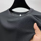 📢📢50% OFF !! ⏰Ice Silk Men's Sculpted Weave Crew Neck Tee