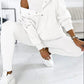 ✨New Arrival 50% Off✨Women's Loungewear Outfit, Sleeveless Vest Top, Oversized Button Hoodie ,Joggers Set