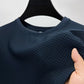 📢📢50% OFF !! ⏰Ice Silk Men's Sculpted Weave Crew Neck Tee