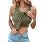 ✨Hot Sale 49% OFF✨2025 Women's Ribbed Stretchy Tank Top with Shelf Bra