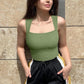 Hot Sale 60% off 🩱Sexy Square Neck Sleeveless Tummy Control Tank Tops Bodysuits