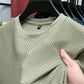 📢📢50% OFF !! ⏰Ice Silk Men's Sculpted Weave Crew Neck Tee