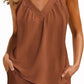 ✨Summer Hot Sale 🔥Women's Solid Colour Loose V-Neck Sleeveless Top Pocket Shorts Set