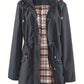 🧥BIG SALE 50% OFF🌧️Women's Checkered Lining Waterproof Windbreaker