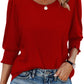 🔥HOT SALE 60% OFF🔥Women’s Casual Three-quarter Sleeve Blouses