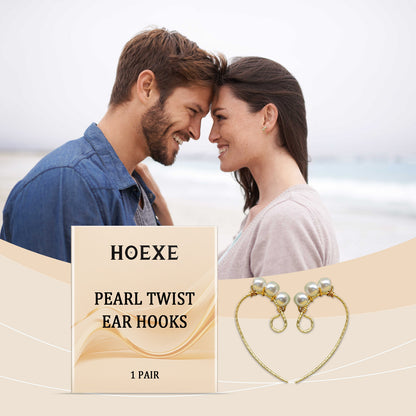 HOEXE Pearl Twist Earrings